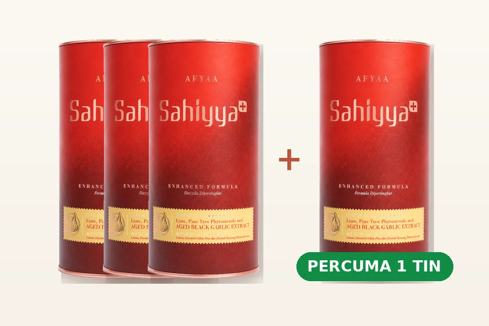 Pakej Rawatan 60 Hari Sahiyya+ beli 3 tin percuma 1 tin