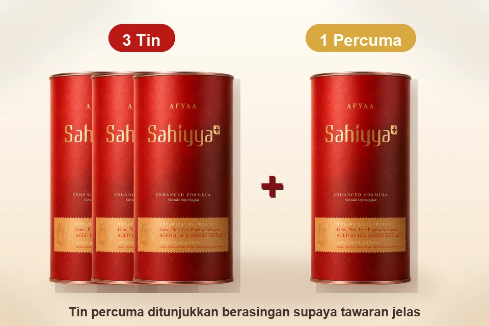 Pakej Rawatan 60 Hari Sahiyya+ beli 3 percuma 1 tin