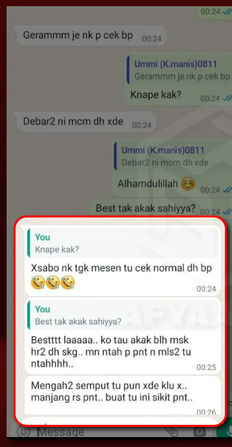 Testimoni WhatsApp: Semput & Mengah Dah Hilang & Lebih Aktif