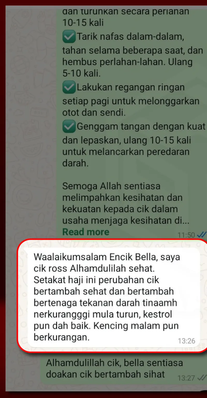 Testimoni WhatsApp: Whatsapp testimoni